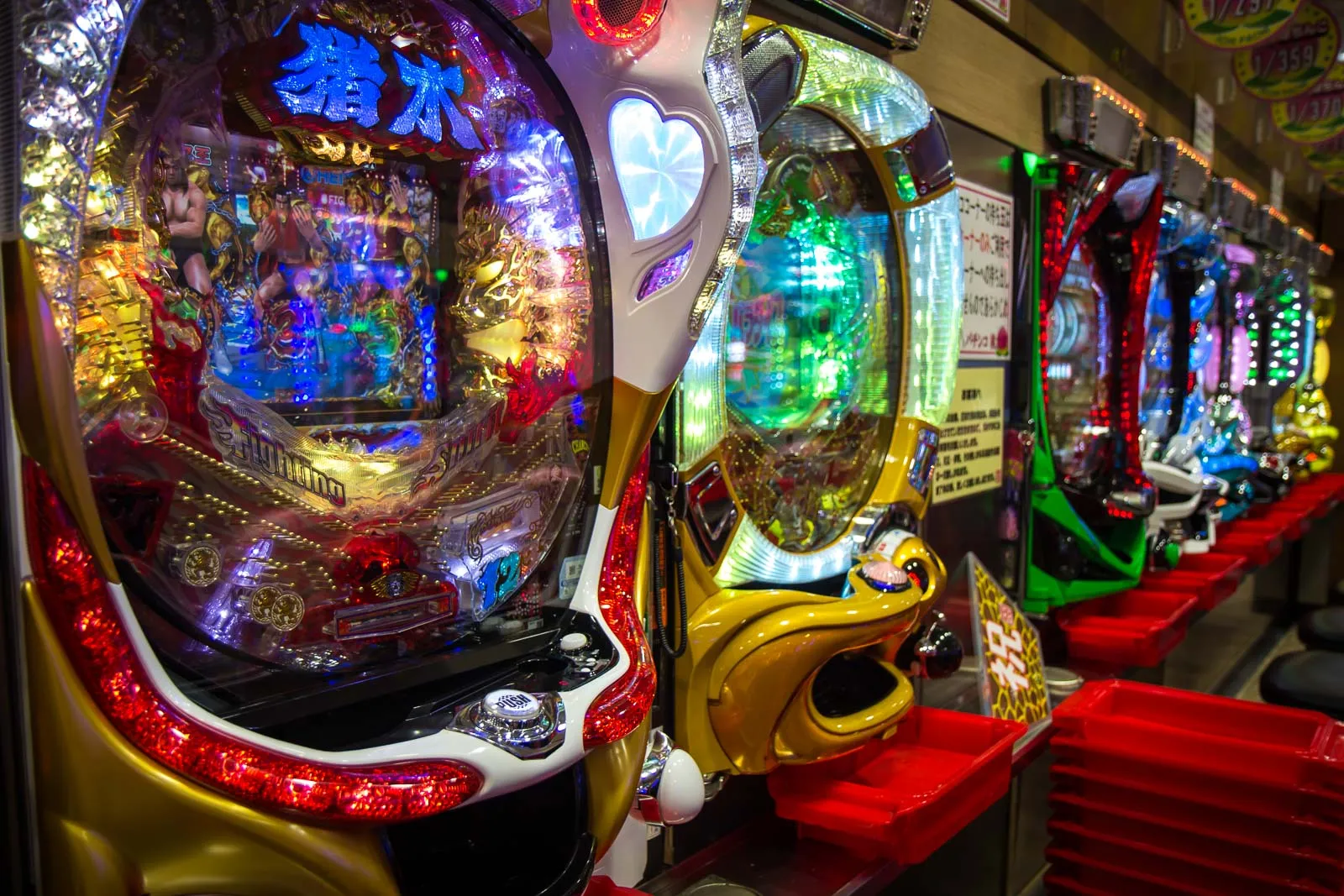 Modern pachinko facility